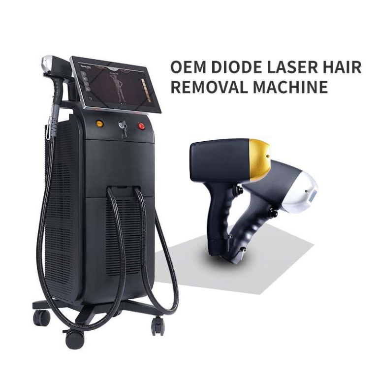 Diode ice laser 3 golflengte TEC koelsysteem / 2 handvaten Lason